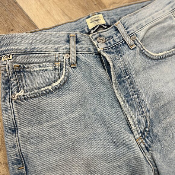 COH Citizens of Humanity Charlotte Premium Vintage High Rise Straight Jeans 24 - Picture 2 of 7
